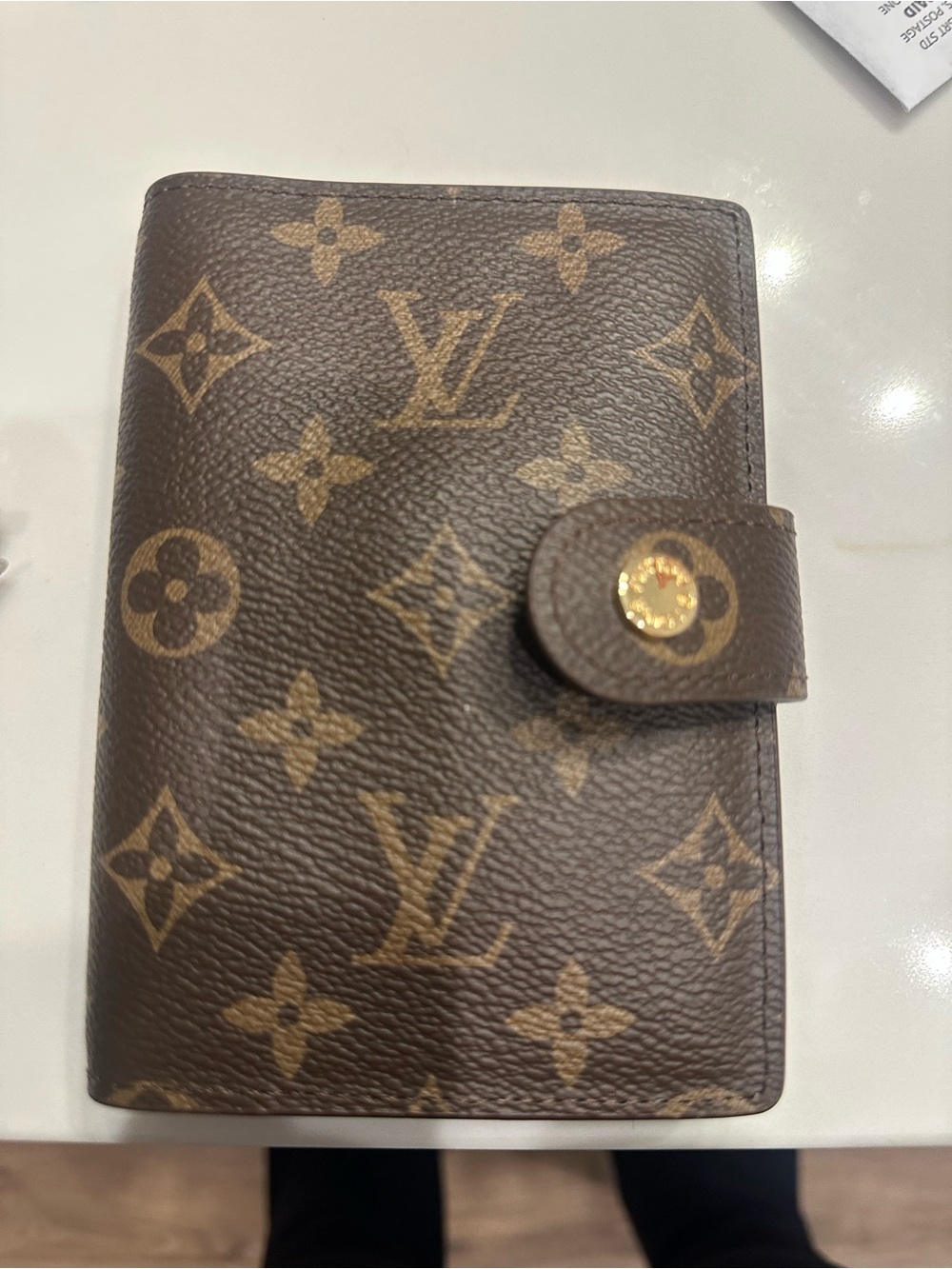 Louis Vuitton Monogram Canvas Card Holder in Brown and Gold